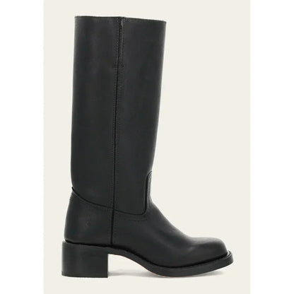 Damen Stiefel Eckspitze Hoher Schaft Stabiler Absatz