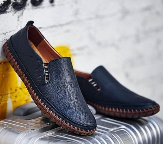 Männer Orthopädische Schuhe Ergonomisch Anti-Rutsch Schwarz - Eveloria