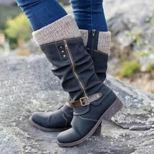 Damen Orthopädische Stiefel Knöchellang Bequem