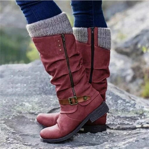Damen Orthopädische Stiefel Knöchellang Bequem - Eveloria