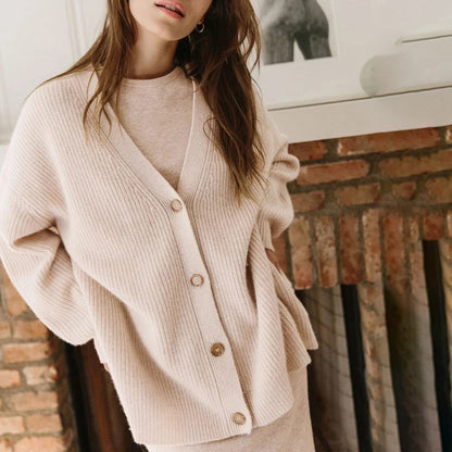 Eveloria Damen Übergröße Cardigan