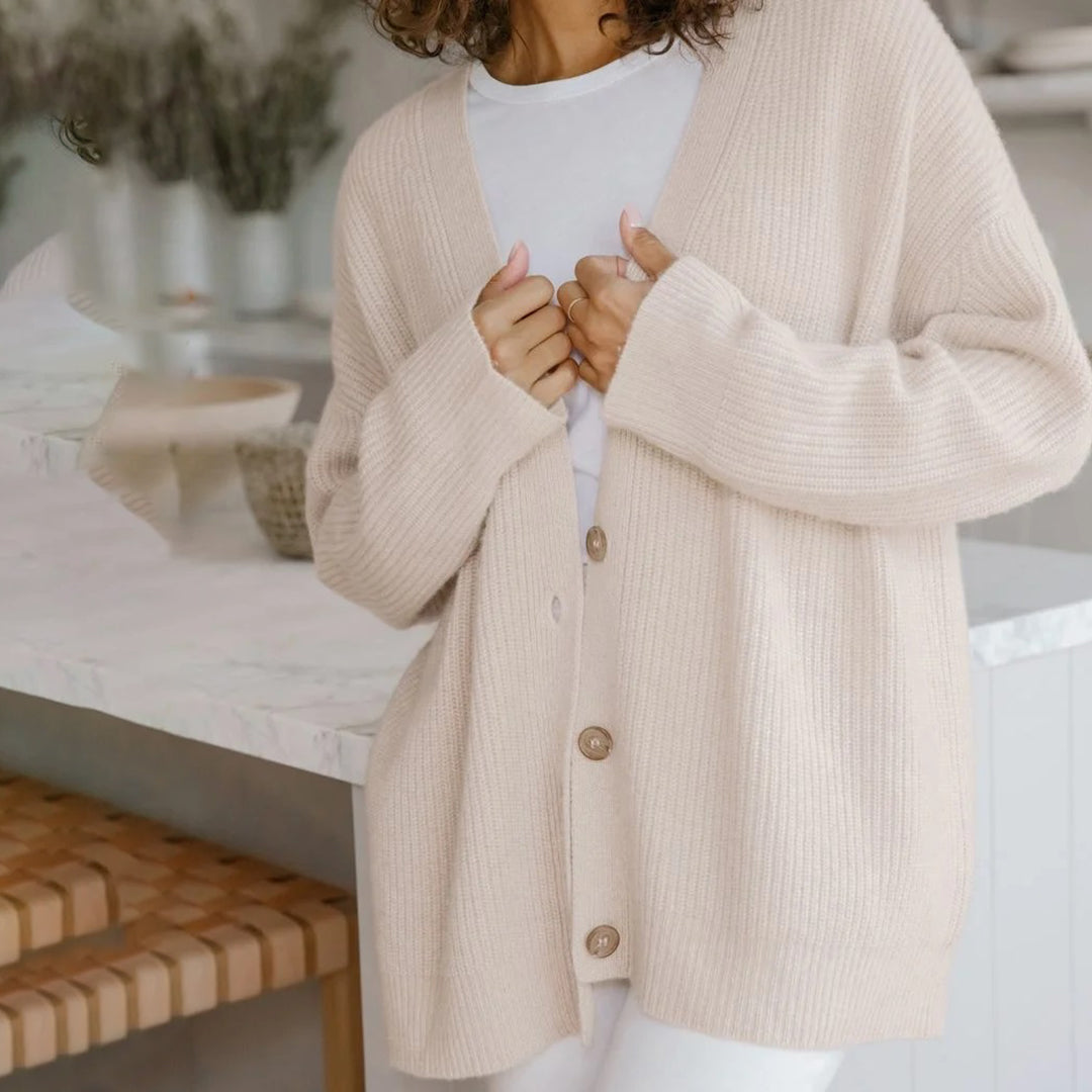Eveloria Damen Übergröße Cardigan