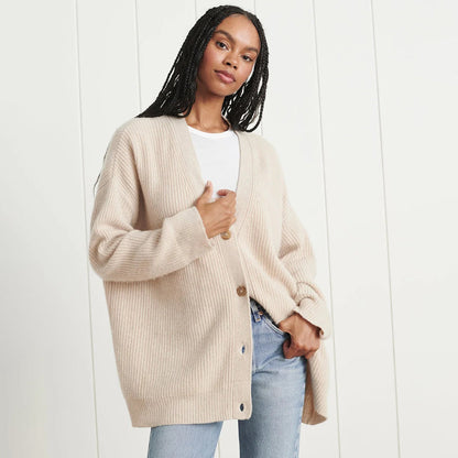 Eveloria Damen Übergröße Cardigan