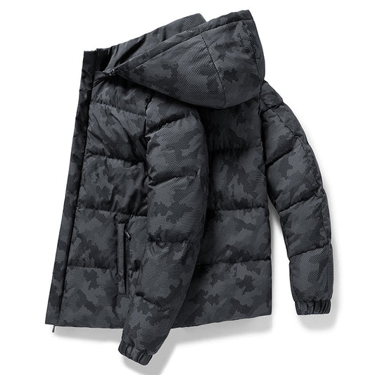 Herren Skijacke Bergmotiv Wasserdicht Schwarz - Eveloria