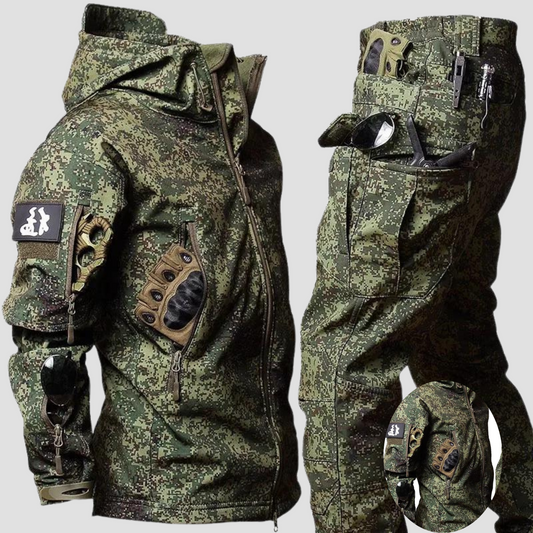 Herren Taktische Camouflage-Jacke mit Cargo-Hose - Eveloria
