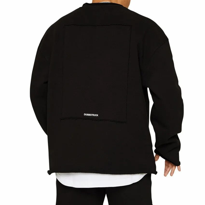 Oversized Pullover – Lässig – Einfarbig – Oversized Sweatshirt – Herren-Sweatshirt-Chaps Herrenmode