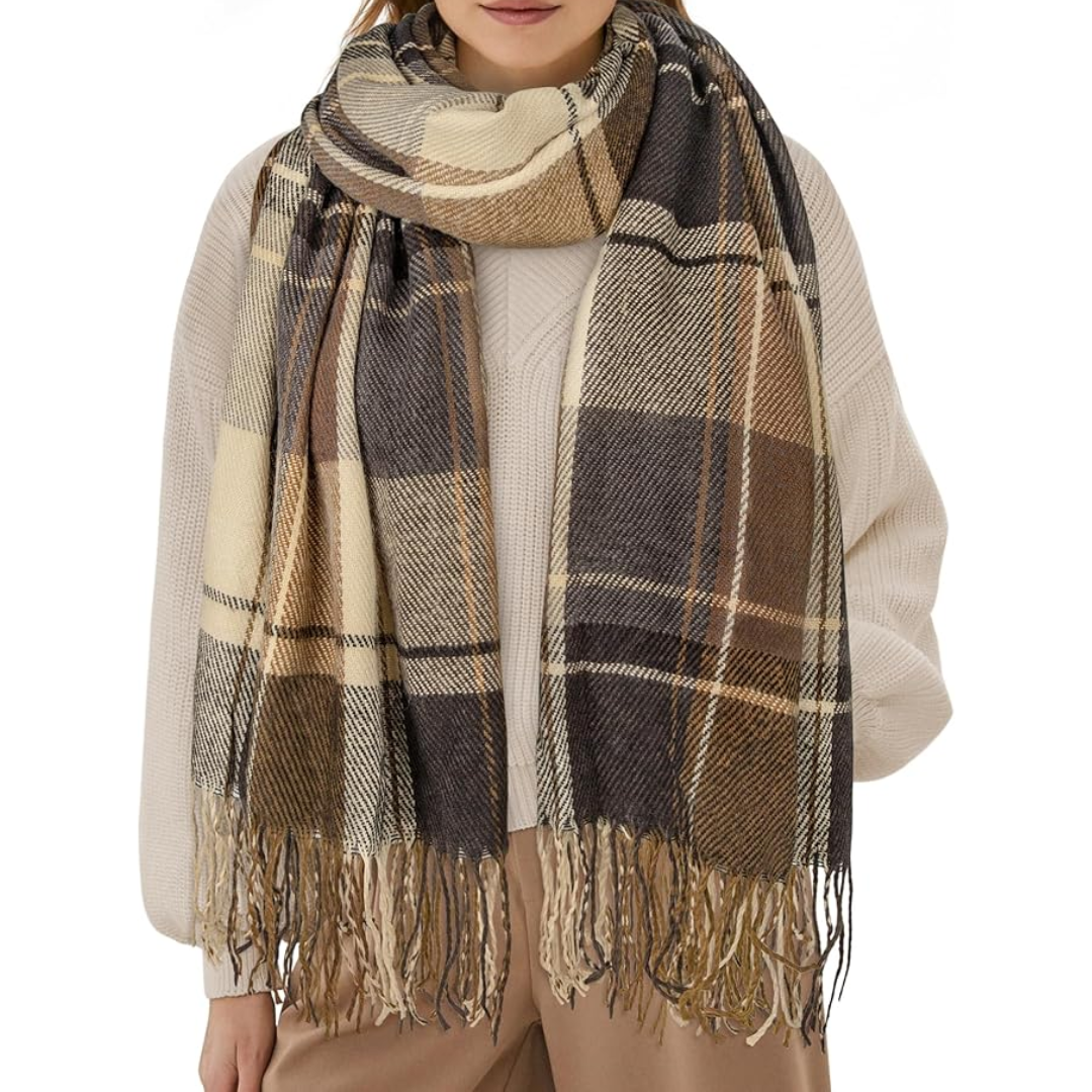 Eveloria Unisex Schal Karomuster Groß