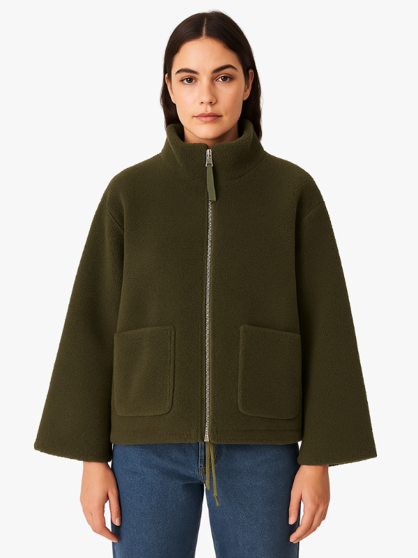 Eveloria Damen Übergroße Sherpa Fleece Jacke Winter