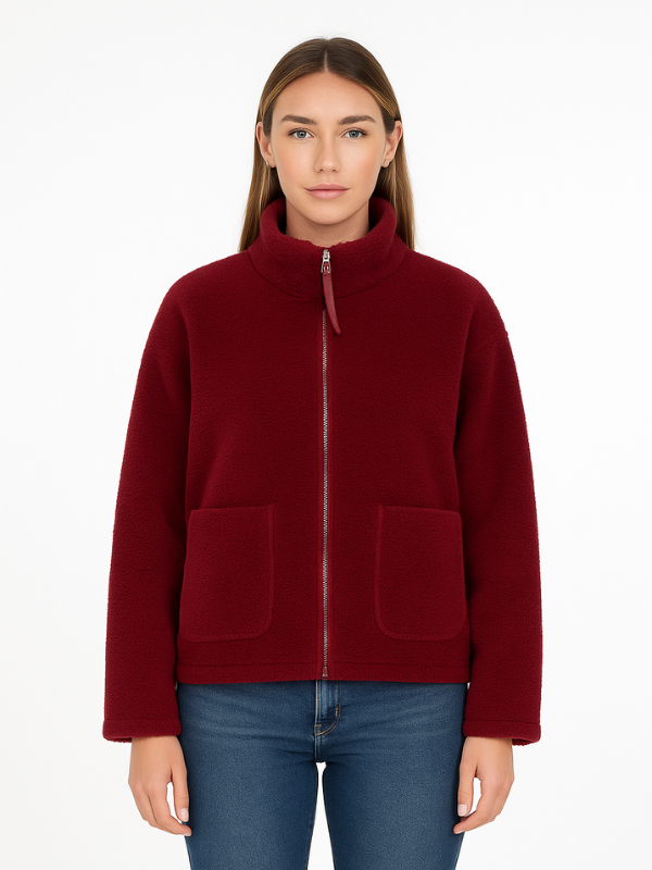 Eveloria Damen Übergroße Sherpa Fleece Jacke Winter