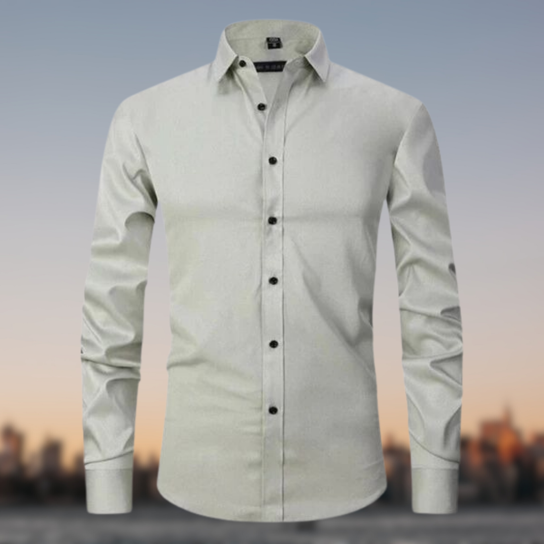 Herren Langarm Hemd Elegant Stretch