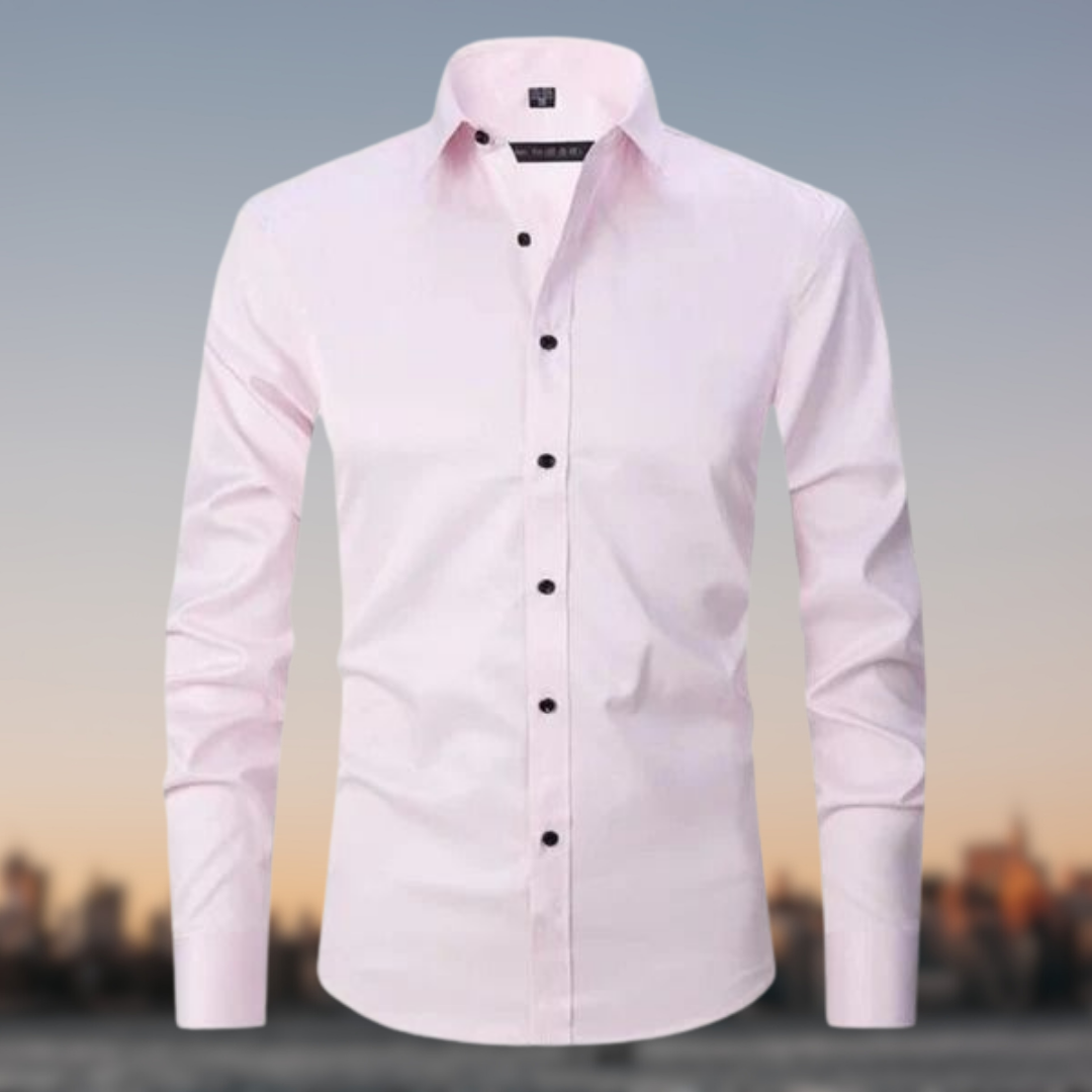 Herren Langarm Hemd Elegant Stretch