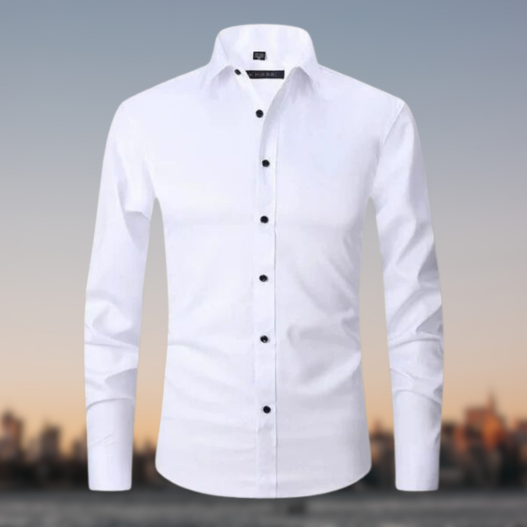 Herren Langarm Hemd Elegant Stretch - Eveloria