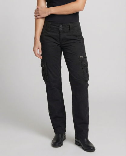 Eveloria Damen Cargohose Mit Praktischen Taschen