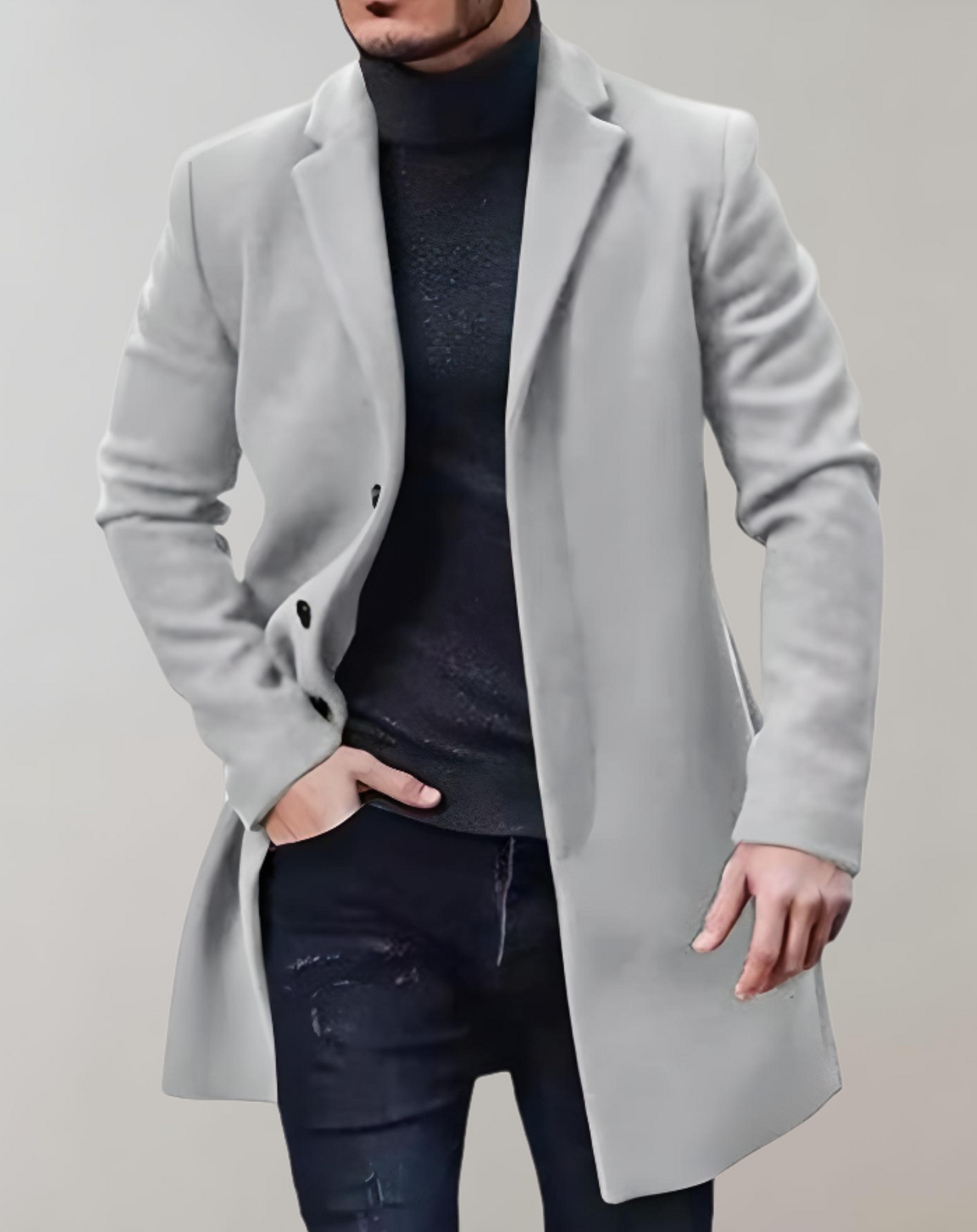 Herren Mantel Klassisch Elegantes Design