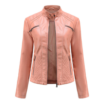 Damen Modische Jacke Gesteppte Schulterpartie