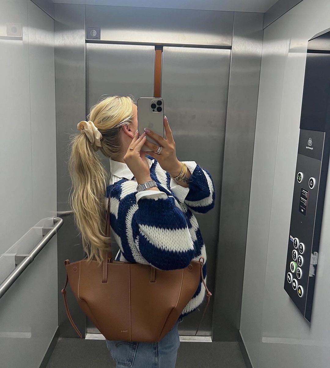 Eveloria Damen Pullover Gestreift Plüschbezug