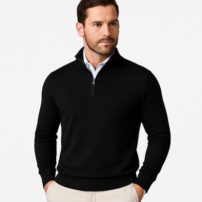 Polo Jumper – Strickpullover mit Viertelreißverschluss für Herren-Chaps Herrenmode