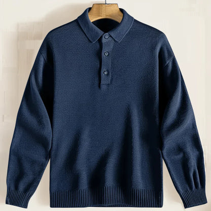 Herren Strickpullover Mit Kragen Bequem - Eveloria