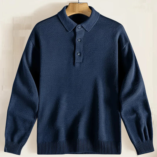 Herren Strickpullover Mit Kragen Bequem - Eveloria
