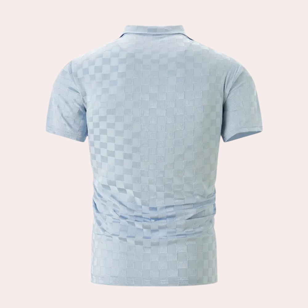 Polo-Shirt – Herren-Polohemd mit kurzen Ärmeln und Viertelknopfleiste-Chaps Herrenmode