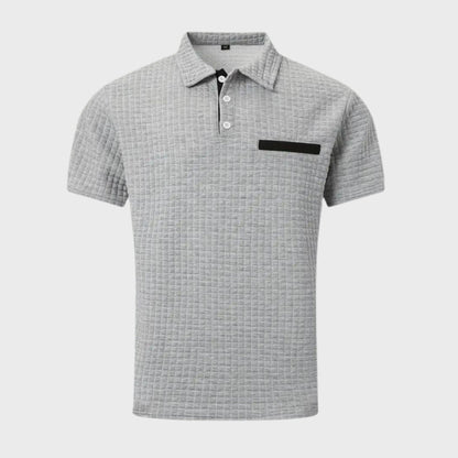 Polo-Shirt | Knopfleiste am Kragen | Brusttasche | T-Shirt mit Kragen | Polo-Shirts für Männer-Chaps Herrenmode