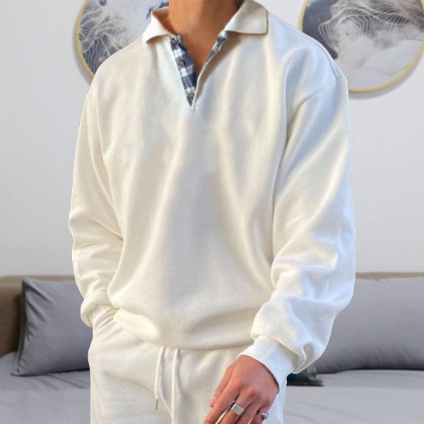 Herren Polopullover Kragen Locker Fit - Eveloria