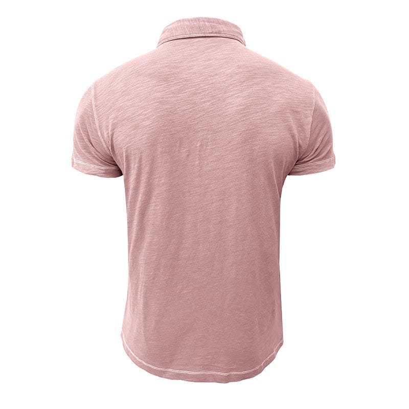 Polohemd – Halbe Knopfleiste – Kurze Ärmel – Polo-T-Shirt – Herren-T-Shirt-Chaps Herrenmode