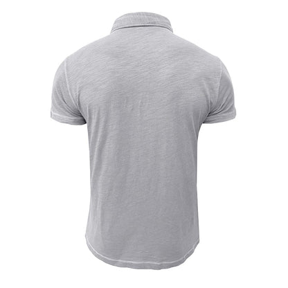 Polohemd – Halbe Knopfleiste – Kurze Ärmel – Polo-T-Shirt – Herren-T-Shirt-Chaps Herrenmode