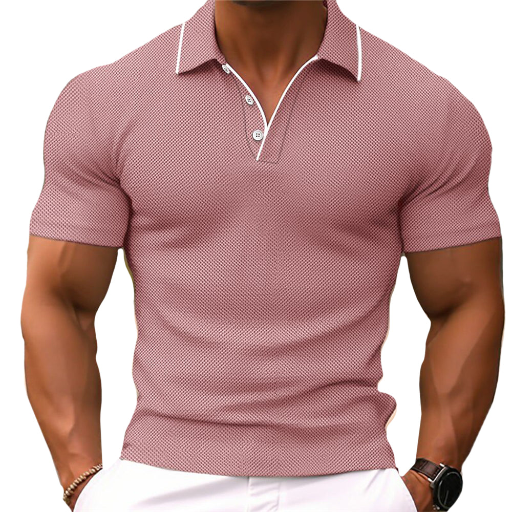 Herren Polohemd Slim Fit Kurzarm Weiß - Eveloria
