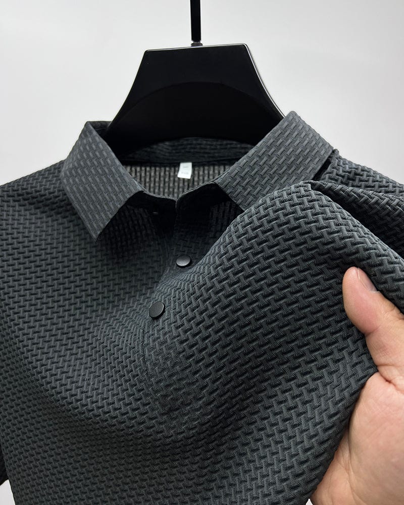 Herren Leichtgewicht Polohemd Vierteltrikot Weiß - Eveloria