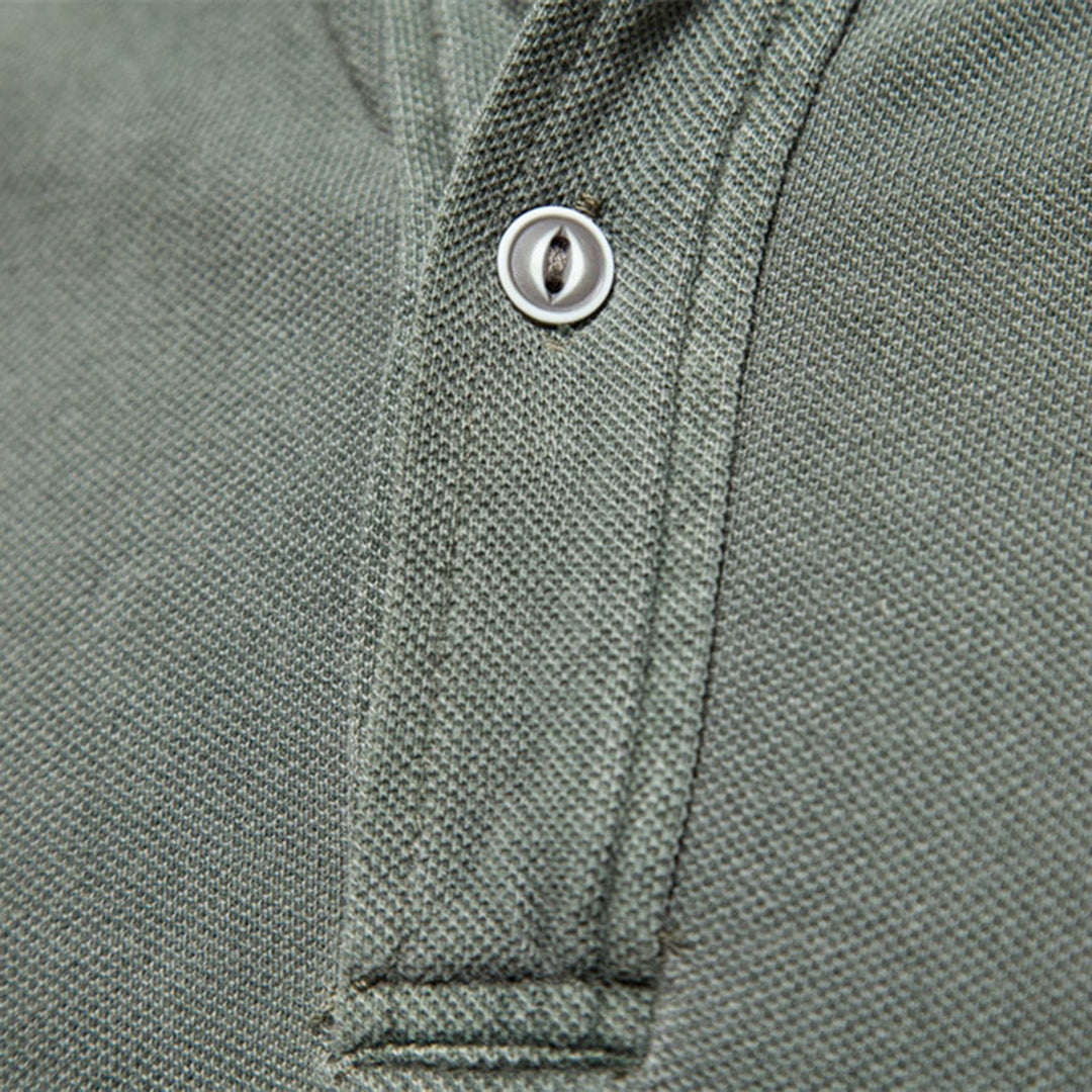 Polohemd - mit Kragen - kurze Ärmel - T-Shirt mit Knopfverschluss - Herren T-Shirts-Chaps Herrenmode