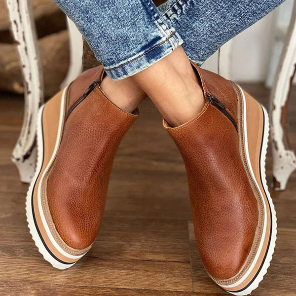 Damen Orthopädische Plattform Stiefeletten