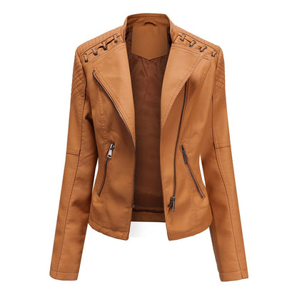 Damen Modische Jacke Asymmetrischer Reißverschluss - Eveloria