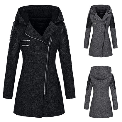 Eveloria Damen Wintermantel Lange Daunenjacke