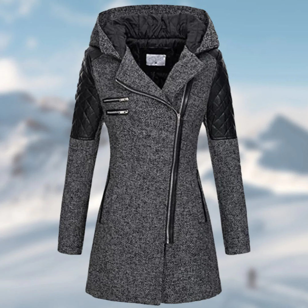 Eveloria Damen Wintermantel Lange Daunenjacke