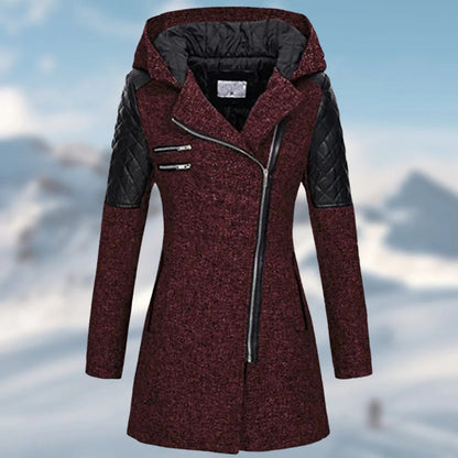 Eveloria Damen Wintermantel Lange Daunenjacke