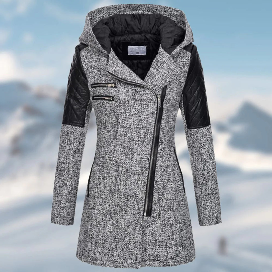 Eveloria Damen Wintermantel Lange Daunenjacke