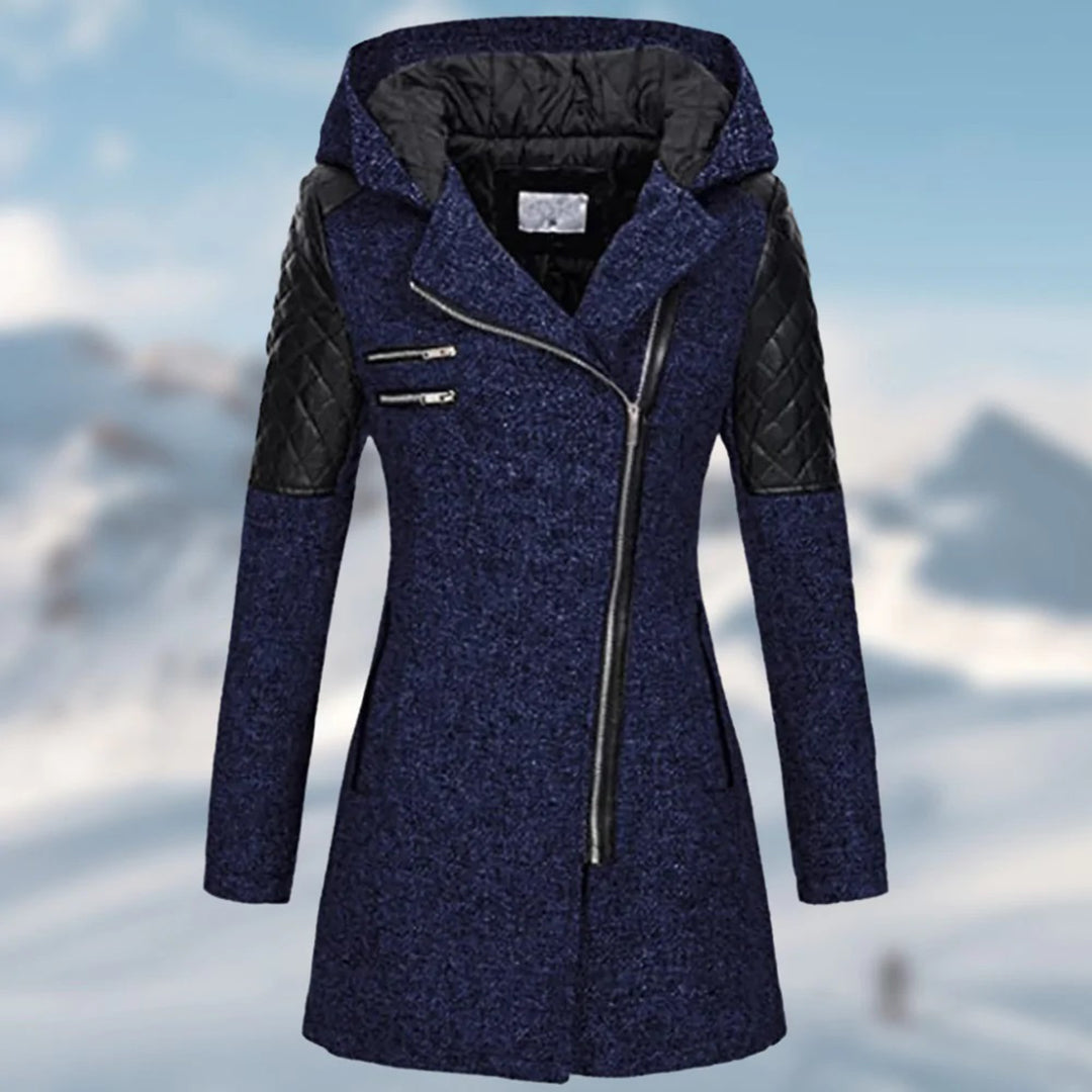 Eveloria Damen Wintermantel Lange Daunenjacke
