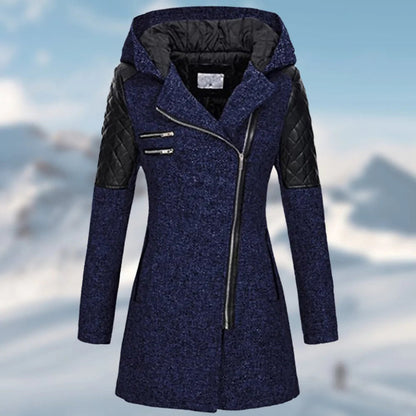Eveloria Damen Wintermantel Lange Daunenjacke