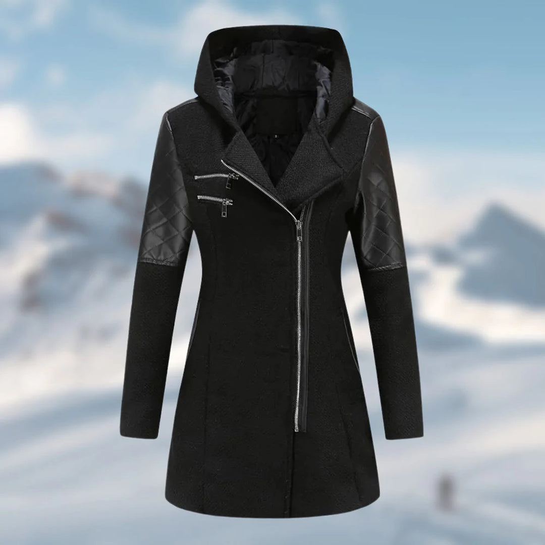 Eveloria Damen Wintermantel Lange Daunenjacke
