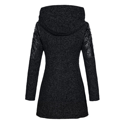 Eveloria Damen Wintermantel Lange Daunenjacke