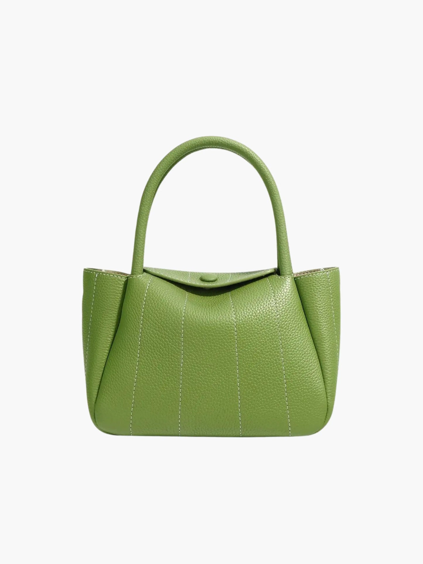 Grüne Leder-Tasche Minimalistisches Design Damen Handtasche - Norvielle