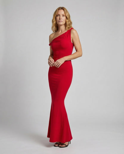 Elegantes Damen Abendkleid Meerjungfrau-Stil Asymmetrisch - Eveloria