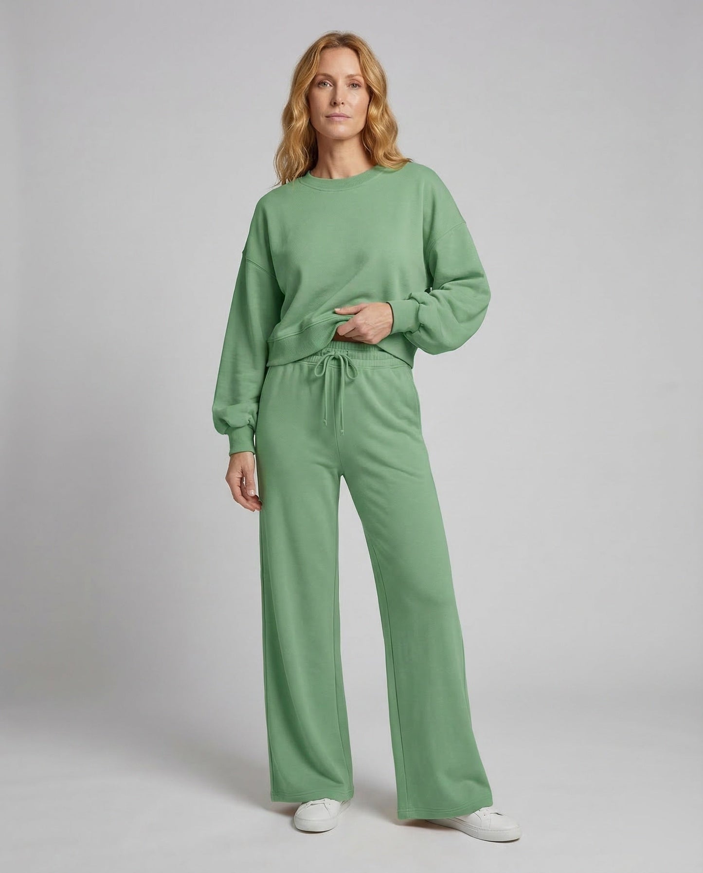 Damen Lounge Zweiteiler Set Sweatshirt - Eveloria