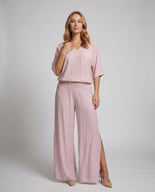 Damen Sommerkleid Set Chiffon Zweiteiler - Eveloria