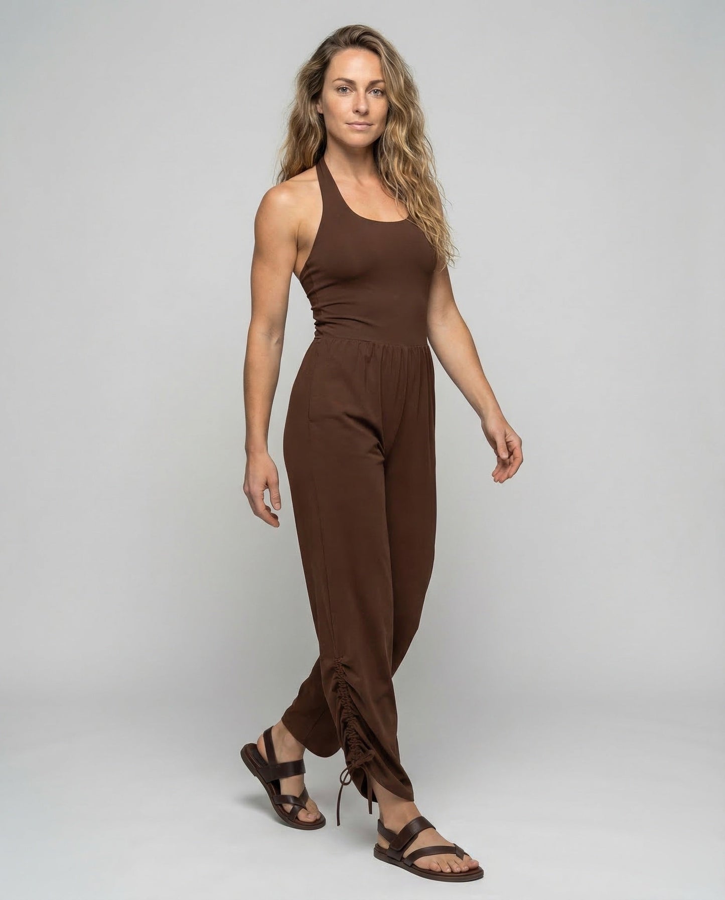 Damen Jumpsuit Elegant Weites Bein - Eveloria