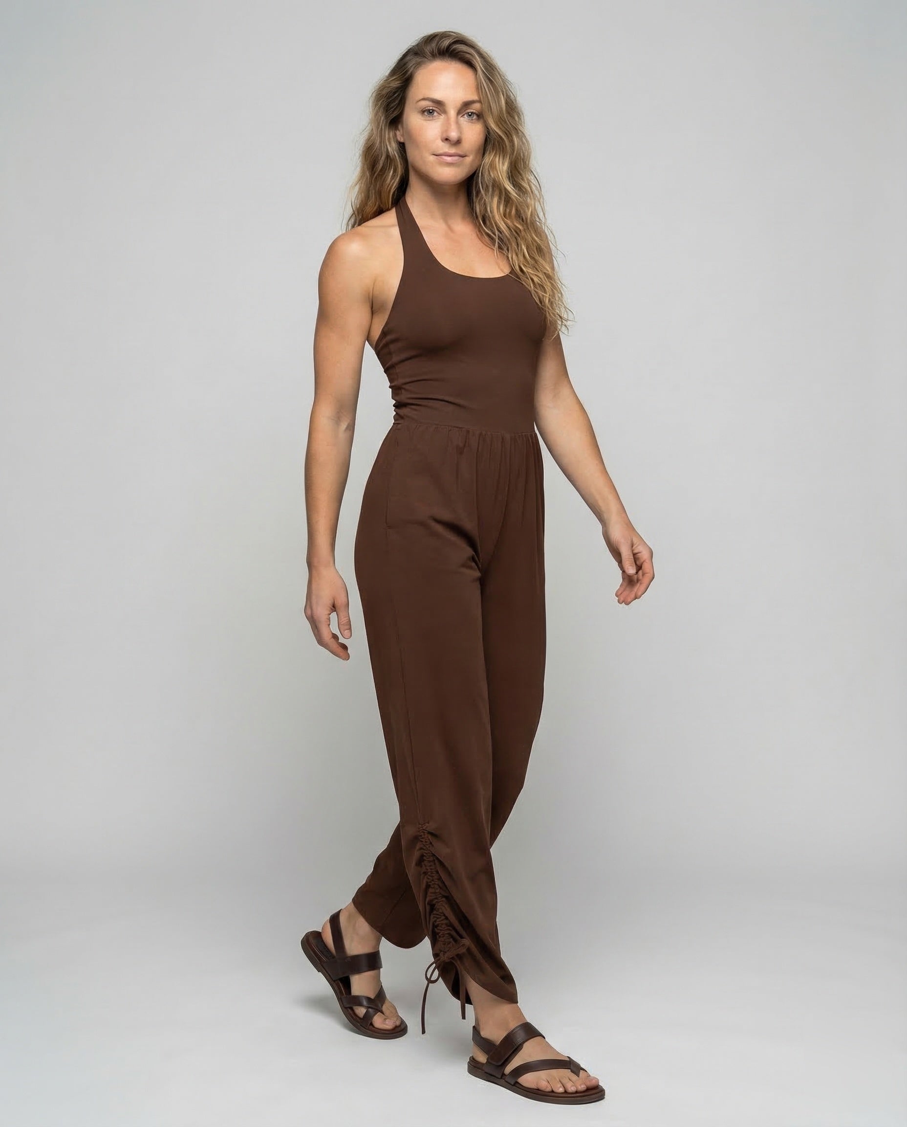 Damen Jumpsuit Elegant Weites Bein - Eveloria