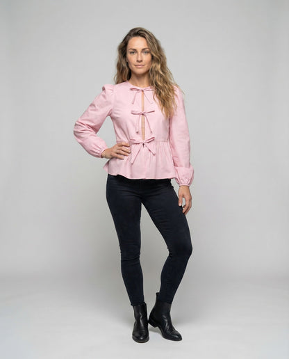 Damen Bluse Viskose Leopardenmuster - Eveloria