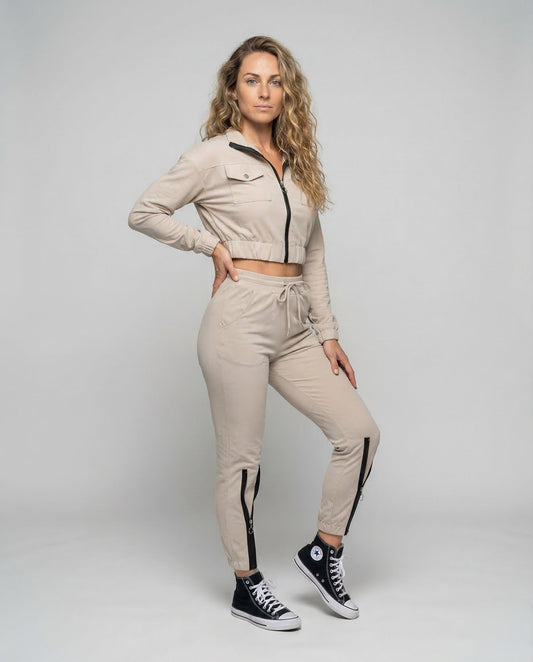 Damen Jogginganzug Zweiteiler Sportlich - Eveloria
