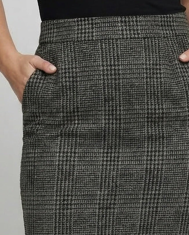 Damen Karorock Bleistiftform